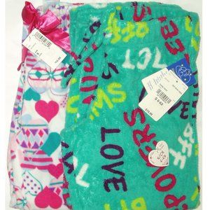 Fleece Turq White Lot Pajamas Pants Girls Sleep